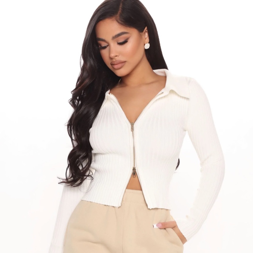 Two Way Zip Sweater